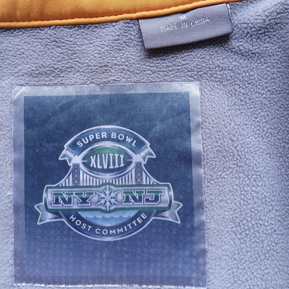 NY Super Bowl Women's Mustard Raincoat - Picture 2 of 6